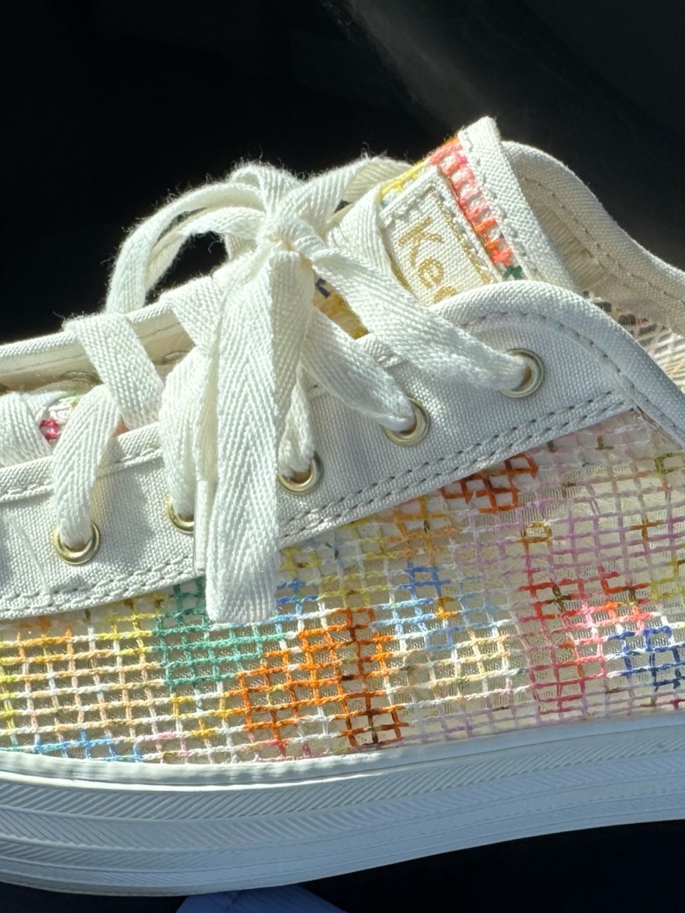 Keds Multicolor Mesh Sneakers Women’s Size 10 LowTopLace-Up Lifestyle Streetwear - Picture 2 of 9